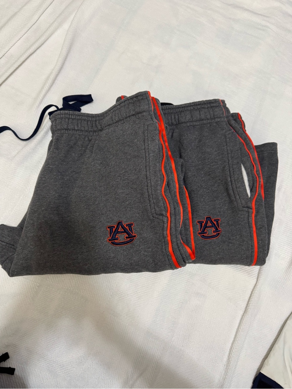 Under Armour Men’s  Gray Joggers with Orange Trim